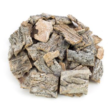 Decoración para esparcir de corteza de abedul RANDY, blanco cal, 6 x 7 cm