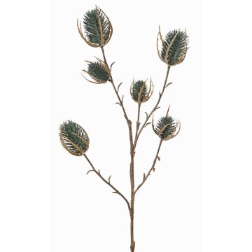 Rama artificial de cardo silvestre LORISU, verde petróleo, 65cm, Ø3-4cm Rama artificial de cardo silvestre LORISU, verde petróleo, 65cm, Ø3-4cm