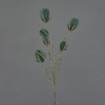 Rama artificial de cardo silvestre LORISU, verde oscuro, 65 cm