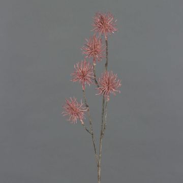 Rama artificial de hamamelis NUMBAT con flores, rosa viejo, 70 cm, Ø5 cm