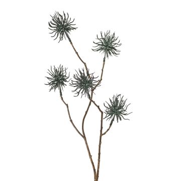 Rama artificial de hamamelis NUMBAT con flores, verde oscuro, 70 cm, Ø 5 cm