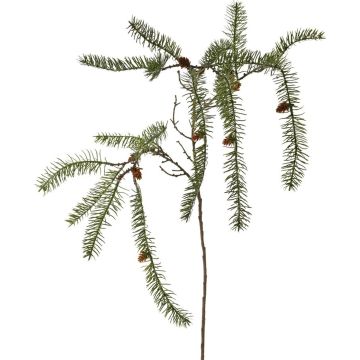 Rama de abeto artificial KALAMAS con piñas, 105 cm