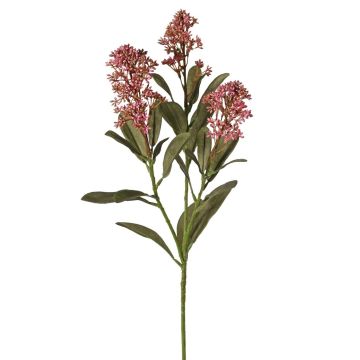 Planta artificial de rama de skimmia LAUSANA con flores, malva, 65 cm