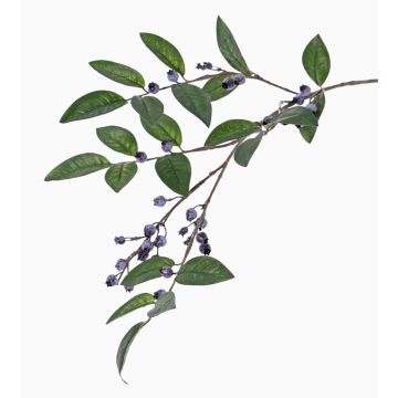 Rama decorativa de arándanos PETRINA con bayas, azul, 80cm
