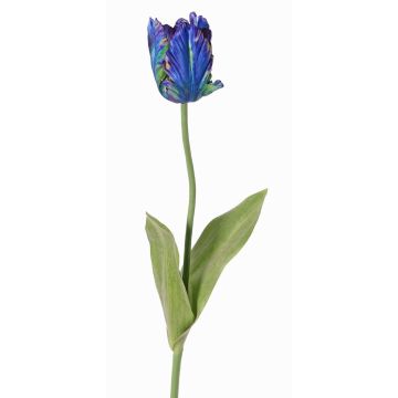 Flor artificial tulipán papagayo UAKARI, azul-verde-lila, 65cm, Ø6cm