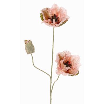 Rama decorativa de amapola MODLING, rosa, 75cm, Ø12cm Rama decorativa de amapola MODLING, rosa, 75cm, Ø12cm