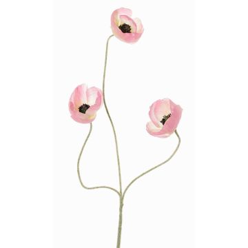 Rama artificial de amapola KINKA, rosa-crema, 50cm, Ø5cm