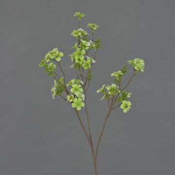 Rama artificial de té ZEWENGA con flores, verde claro, 85 cm