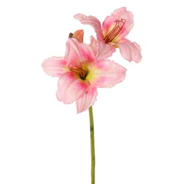 Flor artificial de azucena NEULIDA con flores, rosa-amarillo, 65 cm, Ø 11 cm