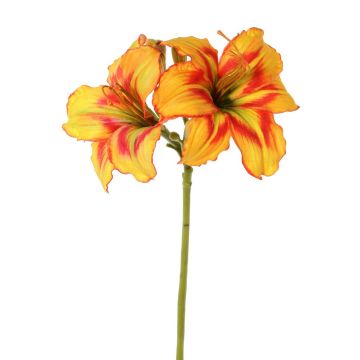 Flor artificial de azucena NEULIDA con flores, naranja-rojo, 65 cm, Ø 11 cm