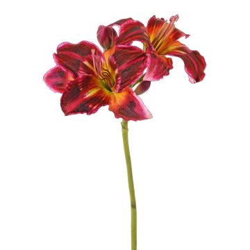 Flor artificial de azucena NEULIDA con flores, rojo burdeos-naranja, 65cm, Ø11cm Flor artificial de azucena NEULIDA con flores, rojo burdeos-naranja, 65cm, Ø11cm