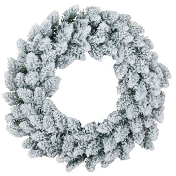 Corona de abeto artificial KIRUNA, con efecto nevado, Ø 50 cm Corona de abeto artificial KIRUNA, con efecto nevado, Ø 50 cm