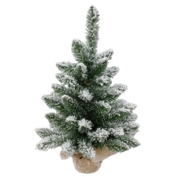 Árbol de Navidad artificial KIRUNA, con nieve, saco de yute, 60 cm, Ø 40 cm Árbol de Navidad artificial KIRUNA, con nieve, saco de yute, 60 cm, Ø 40 cm