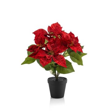 Estrella de Navidad artificial GRULEN en maceta decorativa, color rojo, 40 cm Estrella de Navidad artificial GRULEN en maceta decorativa, color rojo, 40 cm