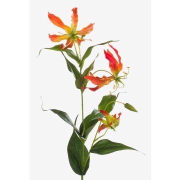 Rama de gloriosa artificial FUJITA, naranja-amarillo, 80cm, Ø15cm Rama de gloriosa artificial FUJITA, naranja-amarillo, 80cm, Ø15cm