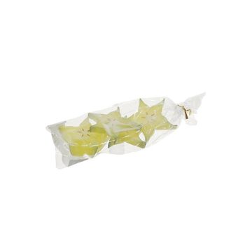 Rodajas de carambola artificial ANIKI, 4 piezas, amarillo, Ø6cm
