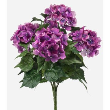 Hortensia artificial DORJA con varilla, violeta, 40 cm