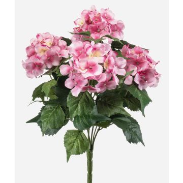 Hortensia artificial DORJA en varilla, rosa, 40 cm