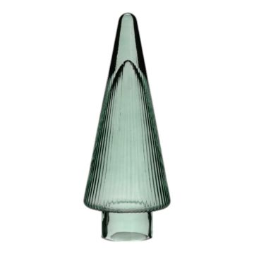 Árbol de Navidad decorativo de cristal RICON, metalizado, verde, 26 cm, Ø 9,5 cm Árbol de Navidad decorativo de cristal RICON, metalizado, verde, 26 cm, Ø 9,5 cm