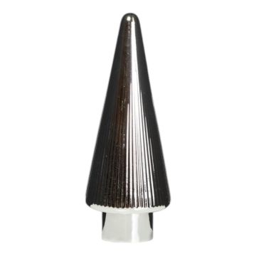 Árbol de Navidad decorativo de cristal RICON, metalizado, plateado, 31,5 cm, Ø 11,5 cm Árbol de Navidad decorativo de cristal RICON, metalizado, plateado, 31,5 cm, Ø 11,5 cm