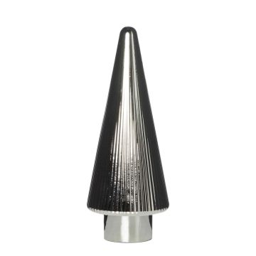 Árbol de Navidad decorativo de cristal RICON, metalizado, plateado, 26 cm, Ø 9,5 cm Árbol de Navidad decorativo de cristal RICON, metalizado, plateado, 26 cm, Ø 9,5 cm