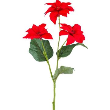 Rama artificial de flor de pascua CRINTOS, roja, 55 cm