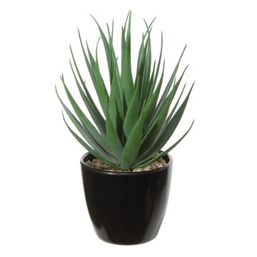 Agave decipiens artificial KNUT, maceta, verde-rojo, 18cm