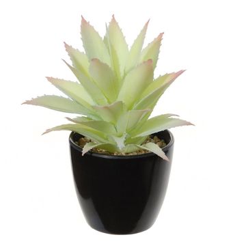 Agave americana artificial KOSEY, maceta, verde claro-rojo, 16cm