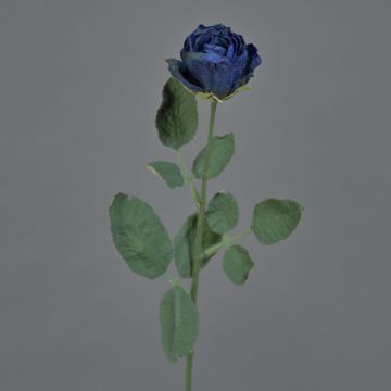 Rosa artificial FREIDA, colección Eco, azul real, 60 cm, Ø 4 cm