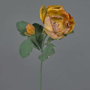 Flor artificial magnolia GARETHO, Eco Collection, naranja-amarillo, 70 cm, Ø 10 cm Flor artificial magnolia GARETHO, Eco Collection, naranja-amarillo, 70 cm, Ø 10 cm