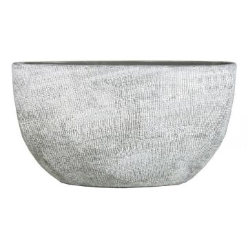Macetero AGAPE, cerámica, ovalado, veteado, gris hormigón, 49 x 20 x 25 cm Macetero AGAPE, cerámica, ovalado, veteado, gris hormigón, 49 x 20 x 25 cm