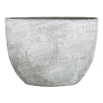 Macetero AGAPE, cerámica, ovalado, con vetas, gris hormigón, 50 x 20 x 36 cm Macetero AGAPE, cerámica, ovalado, con vetas, gris hormigón, 50 x 20 x 36 cm