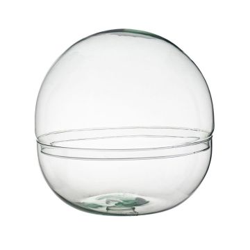 Terrario de cristal para suculentas BRYSON, esférico, reciclado, transparente, 12 cm, Ø 12 cm