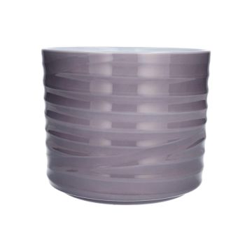 Maceta FLORDELINA, cerámica, gris, 15 cm, Ø 17 cm