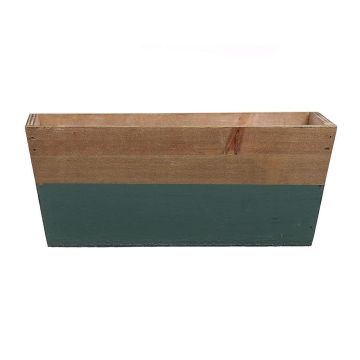 Caja de flores ARNFRIED, madera, verde-marrón, 25x13x10cm Caja de flores ARNFRIED, madera, verde-marrón, 25x13x10cm
