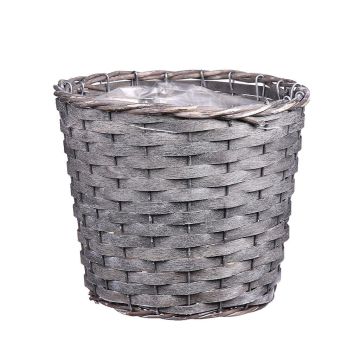 Cesta para plantas AHMANIU, gris, 18 cm, Ø 22 cm Cesta para plantas AHMANIU, gris, 18 cm, Ø 22 cm