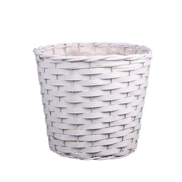Cesta para plantas AHMANIU, blanca, 18 cm, Ø 22 cm Cesta para plantas AHMANIU, blanca, 18 cm, Ø 22 cm
