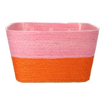 Cesta para plantas NERIONKO DUO, rosa-naranja, 17,5 x 17,5 x 10 cm Cesta para plantas NERIONKO DUO, rosa-naranja, 17,5 x 17,5 x 10 cm