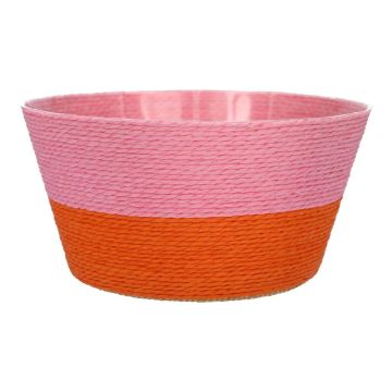 Cesta para plantas NERIONKO DUO, rosa-naranja, 10 cm, Ø 19 cm