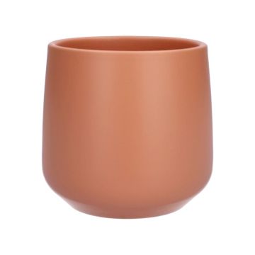 Maceta ZIOKA de cerámica, terracota mate, 15,8 cm, Ø 18 cm