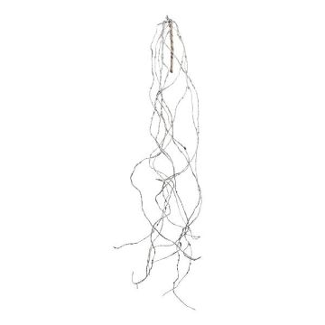 Rama artificial de alerce ZALMET, colgante, congelada, blanca, 135 cm