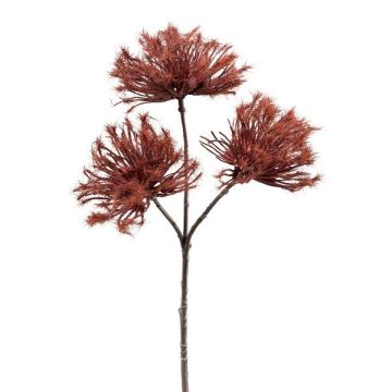 Rama artificial de cardo TRELON, rojo burdeos, 35cm Rama artificial de cardo TRELON, rojo burdeos, 35cm