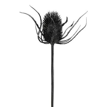 Flor artificial de cardo DRINTA, negro, 75 cm