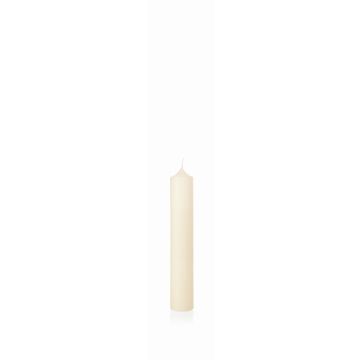 Vela para chimenea FRANZISKA, marfil, 30 cm, Ø 5 cm, 64 h - Fabricada en Alemania
