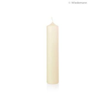 Vela de altar MERRITT 10 % cera de abeja, marfil, 25 cm, Ø 8 cm, 106 h - Fabricada en Alemania
