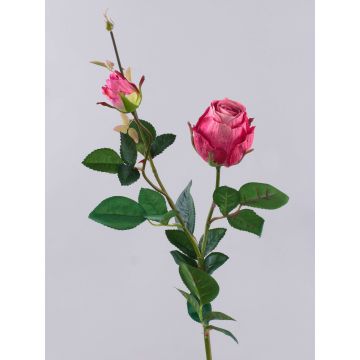 Rosa artificial CARUSA, fucsia, 80cm, Ø8cm Rosa artificial CARUSA, fucsia, 80cm, Ø8cm