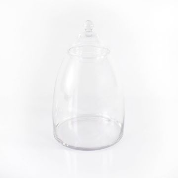 Bote de cristal con tapa MIRA, transparente, 38,5cm, Ø13cm
