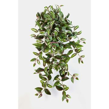 Tradescantia artificial PANCHO, barra para fijaci&oacute;n, verde-lila, 70cm