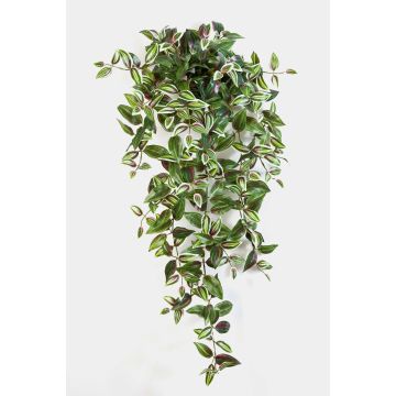 Tradescantia artificial PANCHO, barra para fijación, verde-lila, 95cm