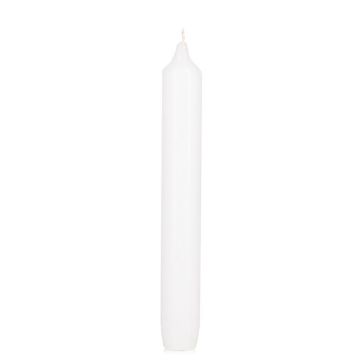 Vela doméstica CAMDEN, blanca, 19 cm, Ø 2,5 cm, 11 h - Fabricada en Alemania